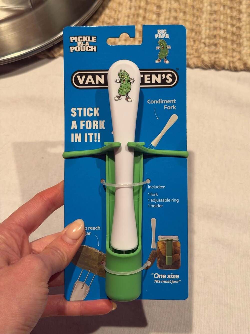 Van Holten's Pickle In A Pouch Condiment Fork